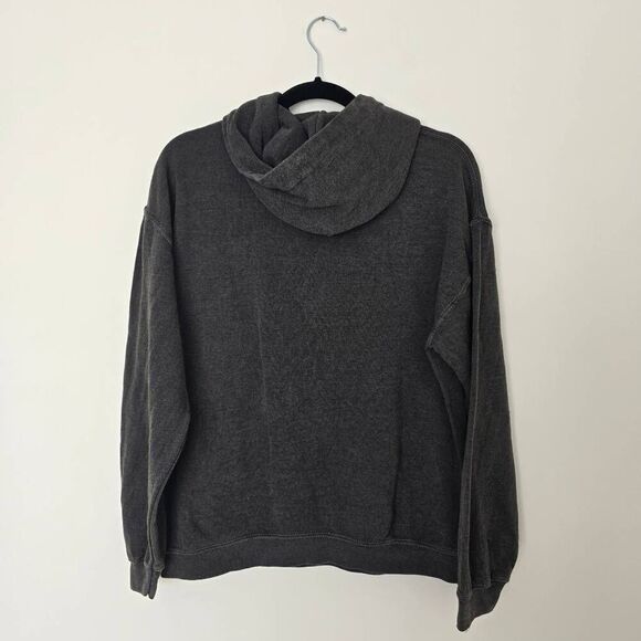 Wu-Tang Hoodie Women's Medium Pigment Black Graphic Logo Drawstring Gorpcore - Picture 4 of 4